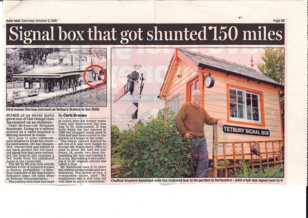 article on tetbury signal box
